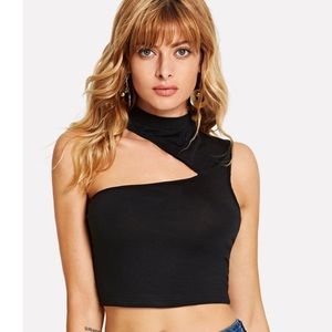 SHEIN Astmmetrical Crop Top